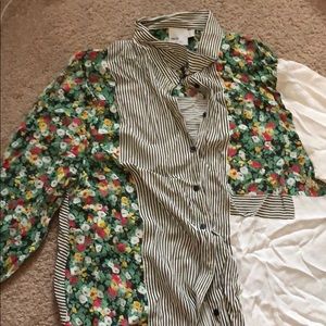 ASOS Curve chiffon button floral dress